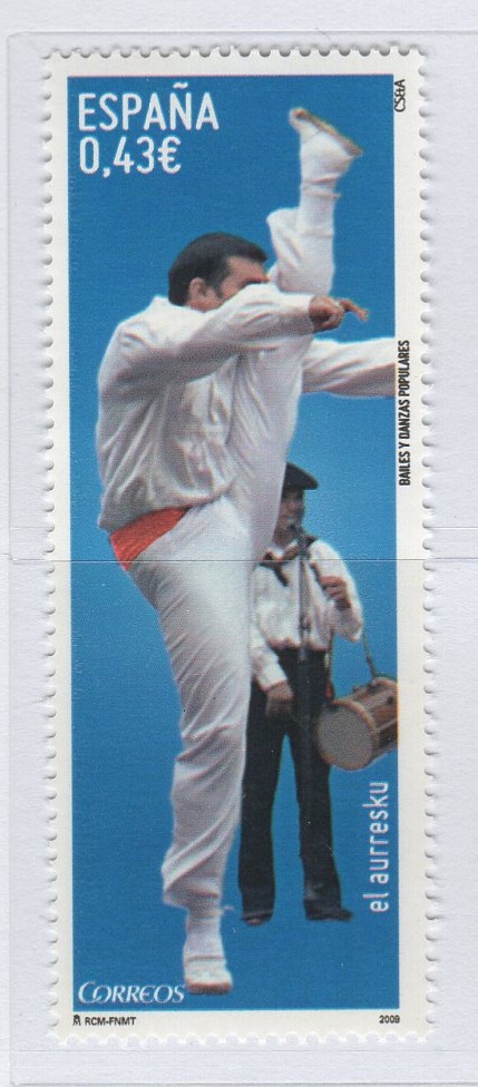 Francobolli Spagna Anno 2009 Danze tradizionali Quarta serie (cat. n. 4154-4155)