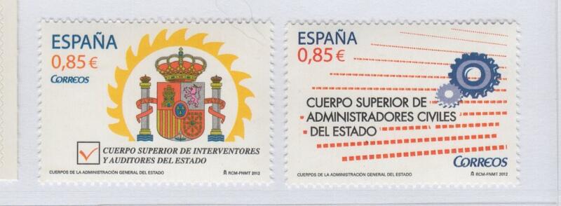 Francobolli Spagna Anno 2012 Amministrazioni statali (cat. n. 4474-4475)