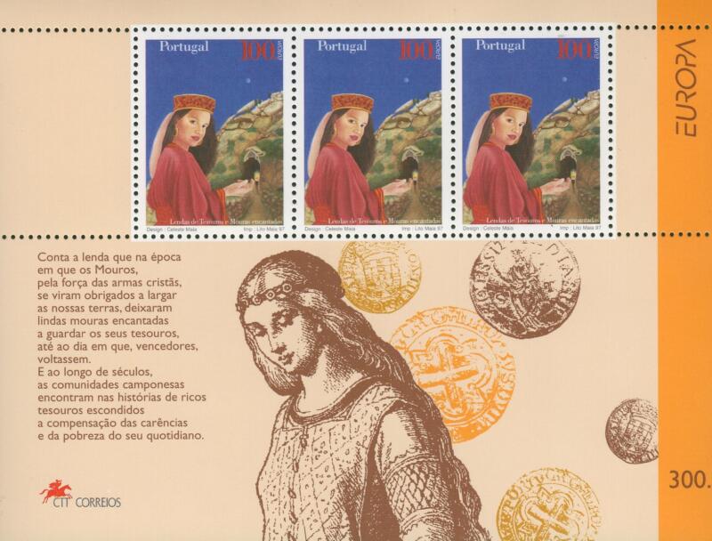 Foglietto Portogallo Anno 1997 Europa Storie e leggende (125)