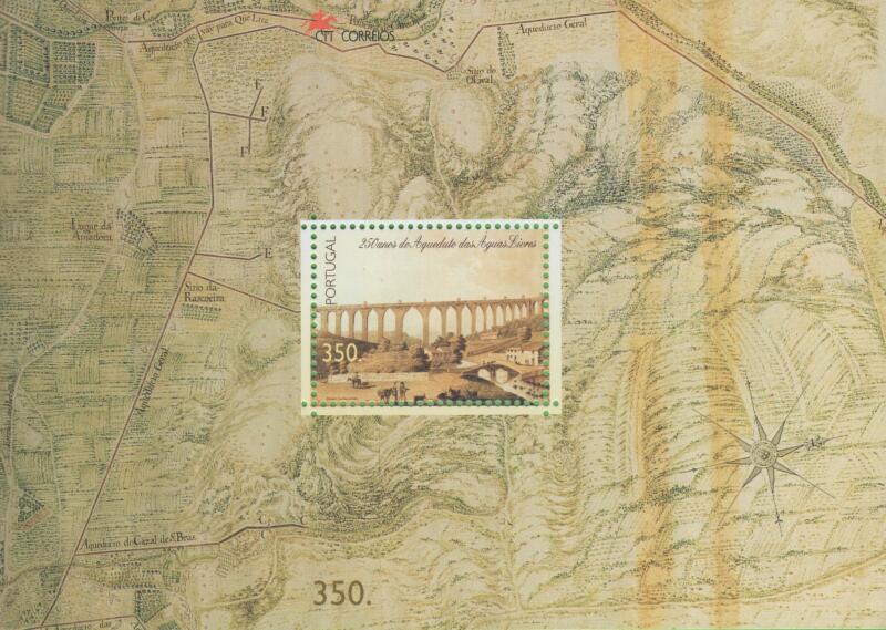 Foglietto Portogallo Anno 1998 250esimo anniversario dell’acquedotto Aguas Livres (BF 135)