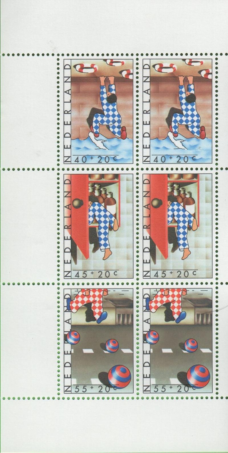 Foglietto Olanda Anno 1977 Pro Infanzia Sicurezza dei bambini (BF 17)