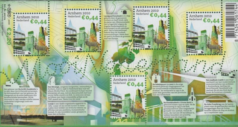 Foglietto Olanda Anno 2010 Bellezze d’Olanda 26esima serie (BF 174)