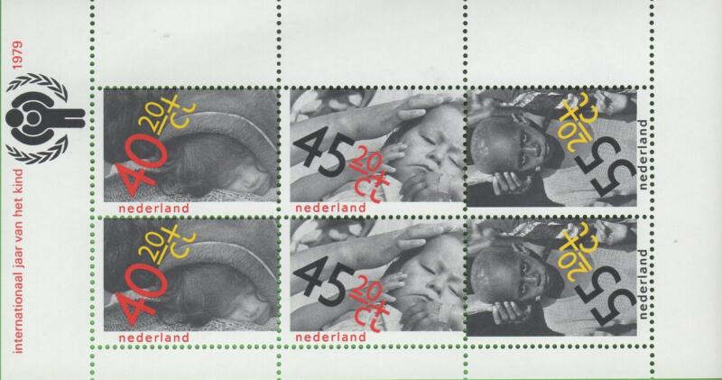 Foglietto Olanda Anno 1979 Pro Infanzia Anno internazionale del fanciullo (BF 20)