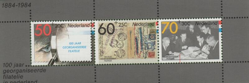 Foglietto Olanda Anno 1984 Esposizione filatelica mondiale Filacento all’Aia e centenario dell’Associazione filatelica olandese (BF 26)