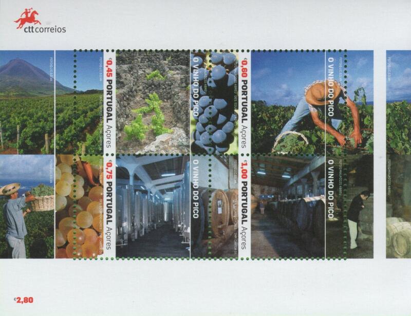 Foglietto Azzorre Anno 2006 I vigneti dell’isola di Pico (BF 32)