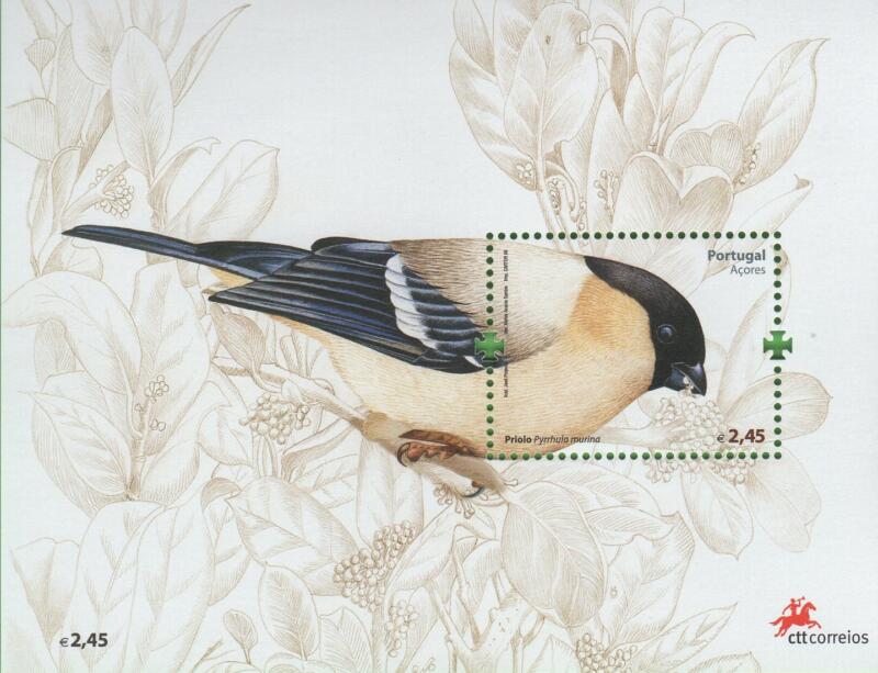 Foglietto Azzorre Anno 2008 Ciuffolotto delle Azzorre (BF 37-38)