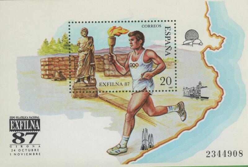 Foglietto Spagna Anno 1987 EXFILNA 87 (BF 37)