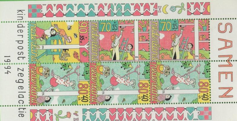 Foglietto Olanda Anno 1994 Pro Infanzia Insieme (BF 42)