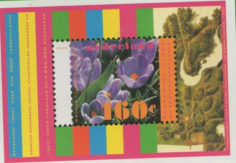 Foglietto Olanda Anno 1996 Natura e ambiente Fiori primaverili (BF 47)