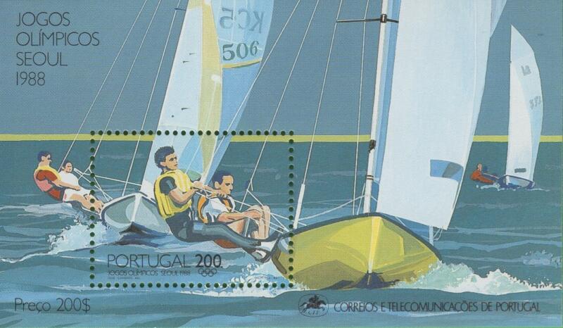 Foglietto Portogallo Anno 1988 Seul 1988 Giochi olimpici estivi (BF 61)