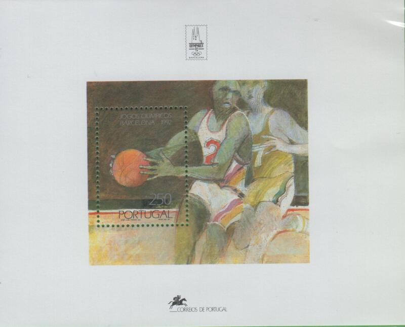 Foglietto Portogallo Anno 1992 Barcellona 92 Giochi olimpici estivi (BF 92)