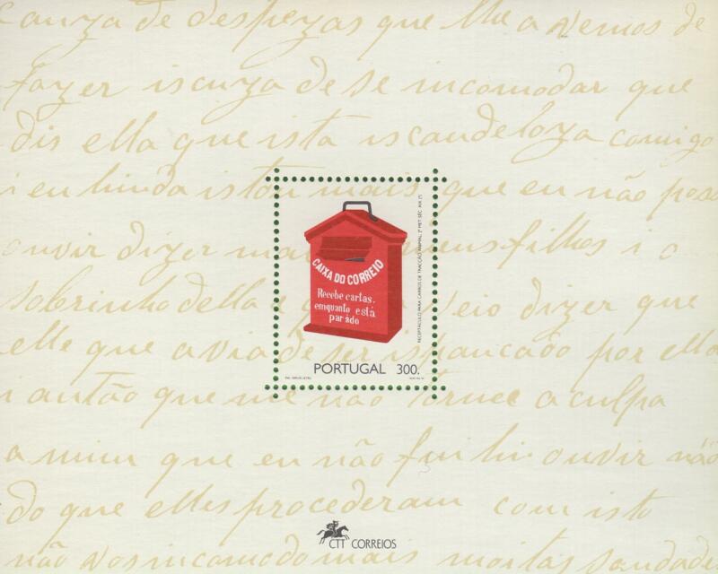 Foglietto Portogallo Anno 1993 Buche per lettere (BF 98)