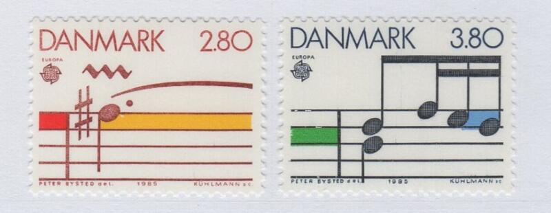 Francobolli Danimarca Anno 1985 Europa Anno europeo della musica