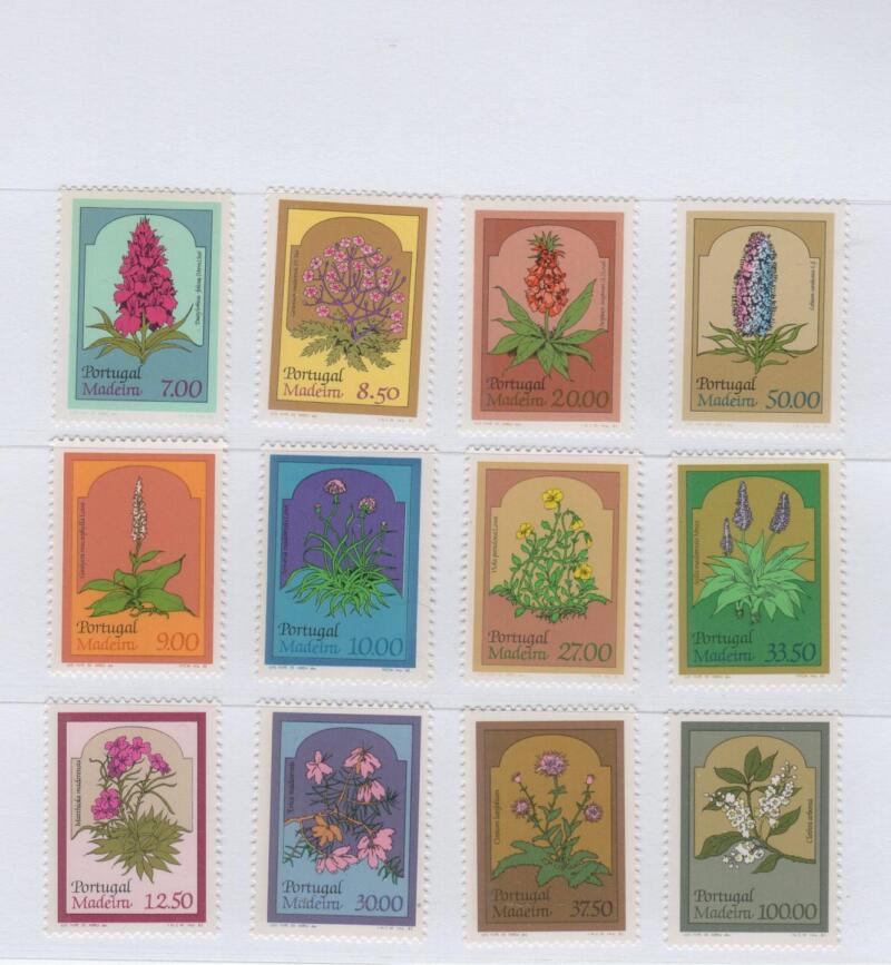 Francobolli Madera Anni 1981-1982-1983 Flora locale