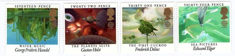 Francobolli Gran Bretagna Anno 1985 Europa Anno europeo della musica