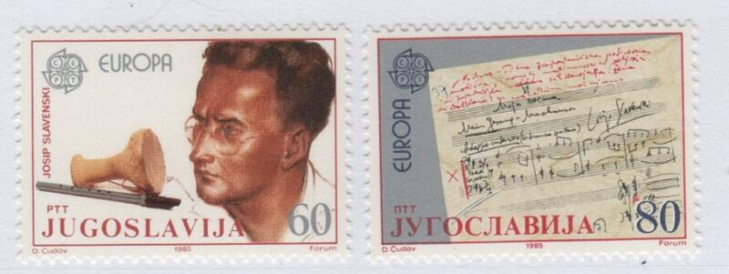 Francobolli Jugoslavia Anno 1985 Europa Anno europeo della musica