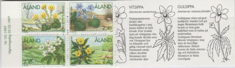 Libretto Aland Anno 1997 Fiori primaverili