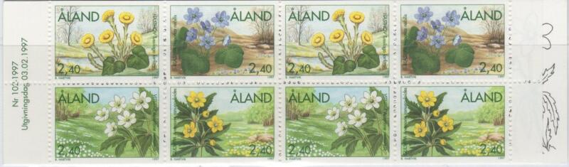 Libretto Aland Anno 1997 Fiori primaverili