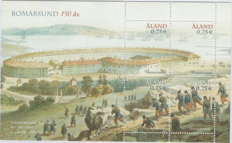 Libretto Aland Anno 2004 150esimo anniversario della fortezza di Bomarsund