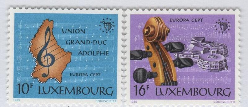 Francobolli Lussemburgo Anno 1985 Europa Anno europeo della musica