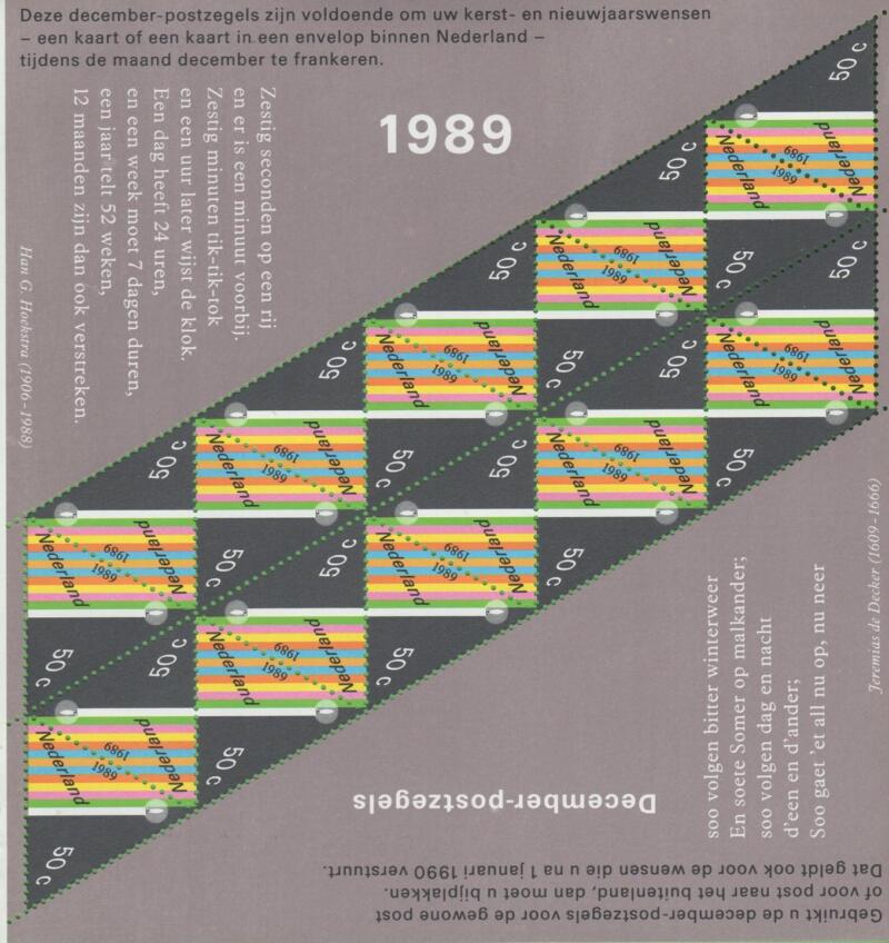 Minifoglio Olanda Anno 1989 Natale e anno nuovo (MF 1344)