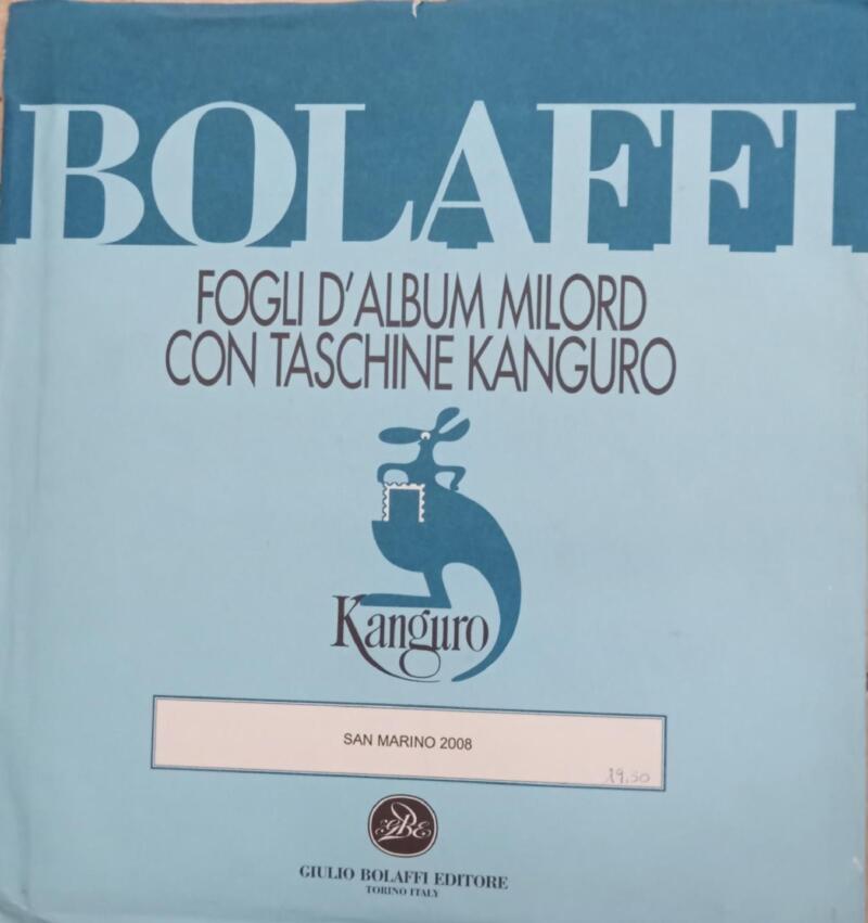 Fogli d'album Milord Bolaffi San Marino 2008