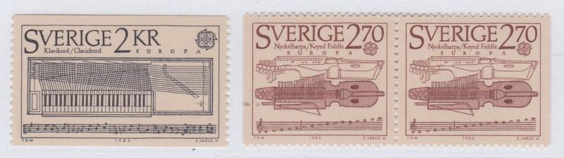 Francobolli Svezia Anno 1985 Europa Anno europeo della musica