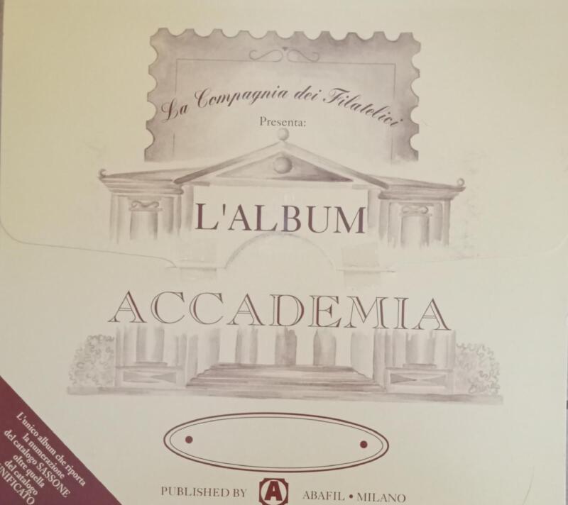 Fogli Album Accademia Abafil Italia dal 1945 al 1954