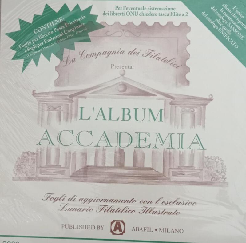 Fogli Album Accademia Abafil Italia 1997