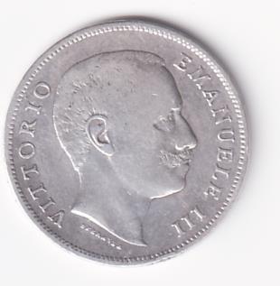 Moneta Italia Regno Vittorio Emanuele III Anno 1906 Lire 1 Aquila Sabauda