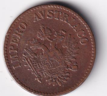 Moneta Impero Austriaco CENTESIMI Venezia 10 Anno 1852