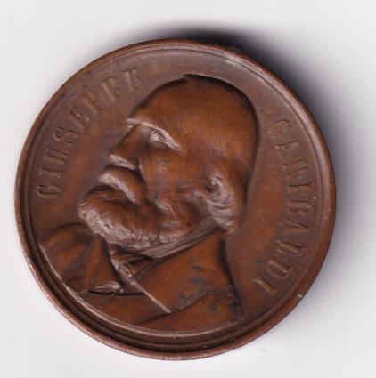 Medaglia commemorativa GIUSEPPE GARIBALDI L’ITALIA A GARIBALDI 2 giugno 1902