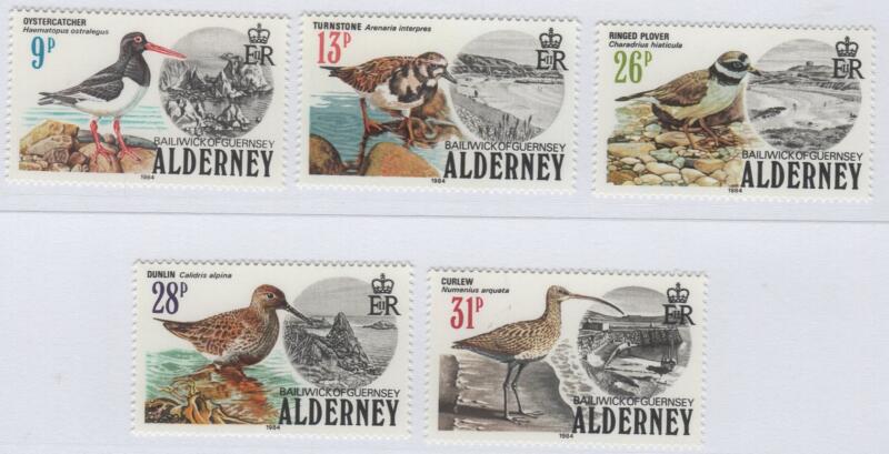 Francobolli Alderney Anno 1984 Uccelli locali