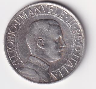 Moneta Italia Regno Vittorio Emanuele III Anno 1910 Lire 1 Quadriga veloce