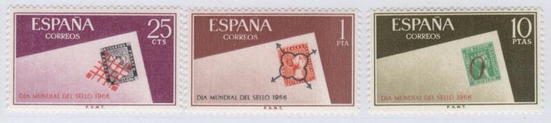 Francobolli Spagna Anno 1966 Giornata mondiale del francobollo