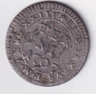 Moneta Terni BAIOCCHI 8 Anno 1797 Pius Sextus P.M. Annus XXIII