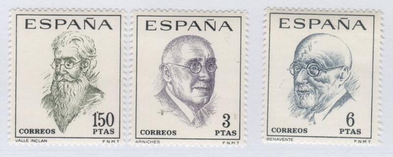 Francobolli Spagna Anno 1966 Letterati spagnoli Centenario della loro nascita