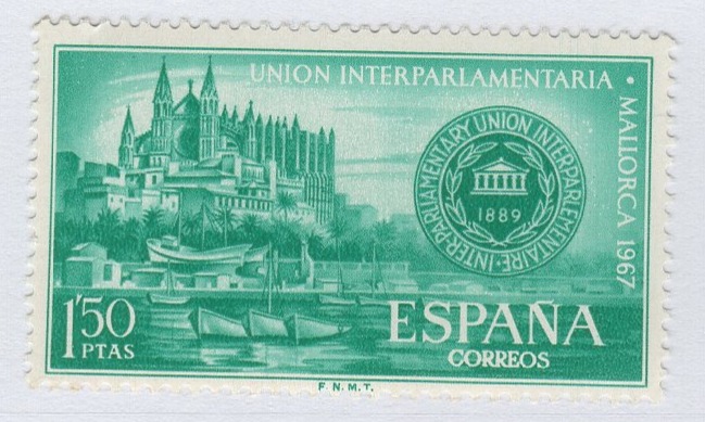 Francobollo Spagna Anno 1967 Conferenza dell’Unione Interparlamentare a Palma di Maiorca