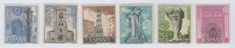 Francobolli Spagna Anno 1967 Serie Turistica Settima serie