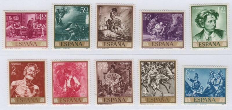 Francobolli Spagna Anno 1968 Giornata del francobollo