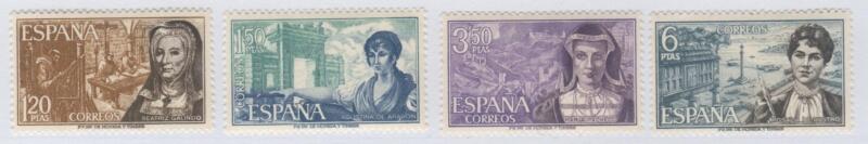 Francobolli Spagna Anno 1968 Donne celebri