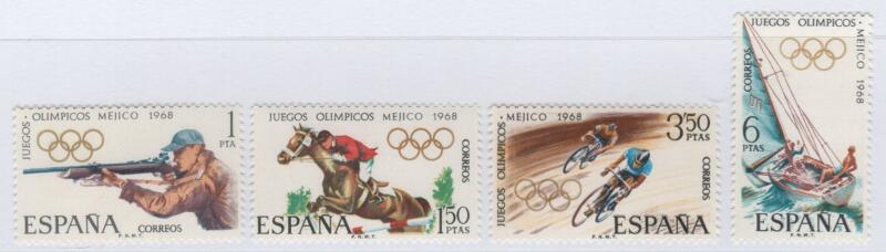 Francobolli Spagna Anno 1968 Giochi Olimpici in Messico