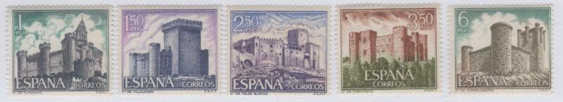 Francobolli Spagna Anno 1969 Castelli di Spagna Quarta serie