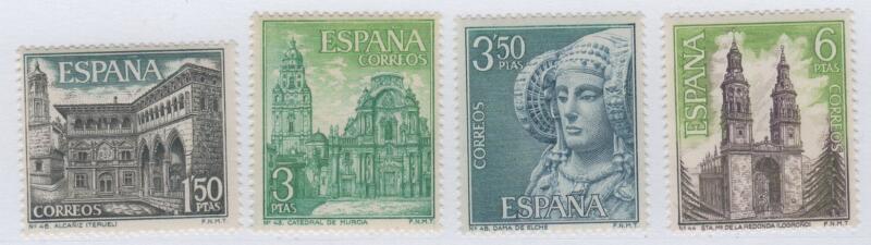 Francobolli Spagna Anno 1969 Serie Turistica Nona serie