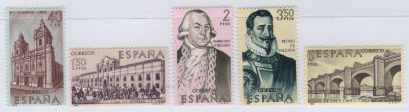 Francobolli Spagna Anno 1969 Conquistatori dell’America Decima serie