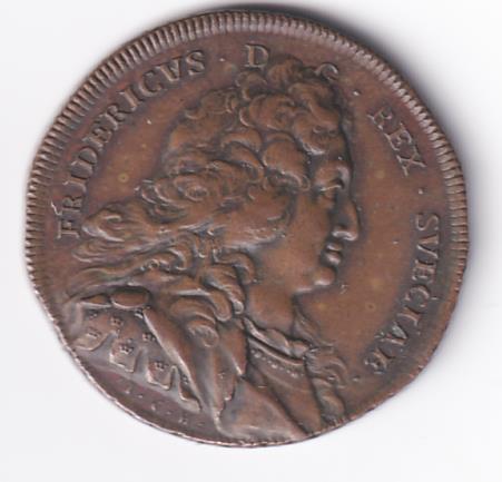 Medaglia commemorativa FRIDERICUS D.G. REX SVECIAE