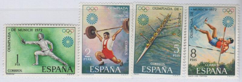 Francobolli Spagna Anno 1972 20esimiGiochi Olimpici a Monaco