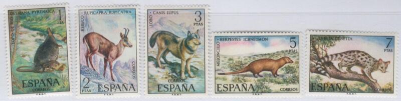 Francobolli Spagna Anno 1972 Fauna Seconda serie