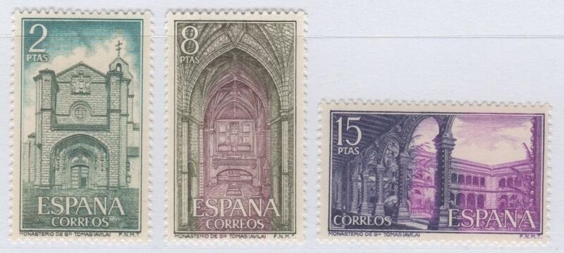 Francobolli Spagna Anno 1972 Monastero di S. Tomas di Avila