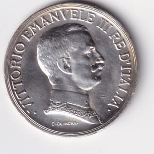 Moneta Italia Regno Vittorio Emanuele III Anno 1916 Lire 1 Quadriga briosa